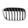 Passenger Side Grille For Bmw X1 2016 2017 2018 2019 Chrome Shell And Insert Plastic Replacement Bm1200291 51117383366 