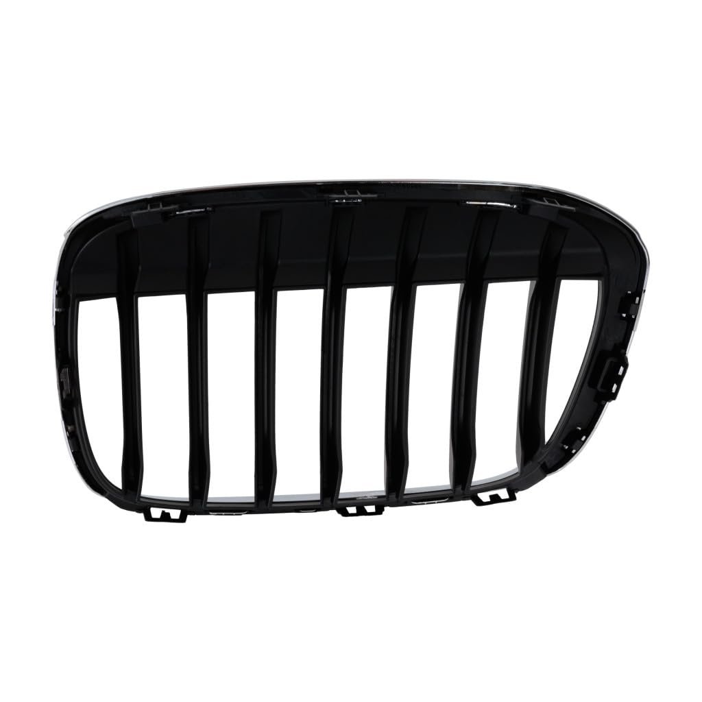 Passenger Side Grille For Bmw X1 2016 2017 2018 2019 Chrome Shell And Insert Plastic Replacement Bm1200291 51117383366