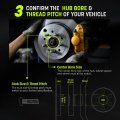 4 Pieces 1 25mm Hub Centric Conversion Wheel Rim Adapters Spacers Change Bolt Pattern No Lip 5x120 To 5x112 12x1 5 Studs Center