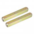 2pcs Door Knob Spindle Spare Handle Bar 70mm Long Replacement Parts Gold 
