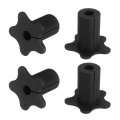 4pcs Cable Grommet For 5 8 Inch Wall Hole Silicone Routing Kit Anti-slip Pass Through Accessories Ethernet Black 