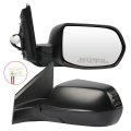 Black Left Side And Right Mirrors Fit For 2012-2016 Honda Cr-v Textured Mirror Glass