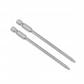 Uxcell 2 Pcs H3 3mm Ball End Screwdriver Bits S2 Steel Magnetic 3 9 Inch Long Drill Bit With 1 4 Hex Shank