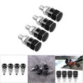 Black License Plate Screws Motorcycle Frame Bolts For 4pcs Universal Thread Nuts N 4 Pcs Black