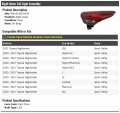 Right Passenger Side Outer Led Tail Light Assembly Mounted On Body Compatible With 2020-2021 Toyota Highlander Sport Utility