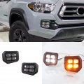 Auto-tech Led Light Daytime Running Retrofit Car Fog Lamp Drl Kit Replaement For Toyota Tacoma 2016-2018