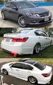 Smoked Window Sun Visor Rain Guard Set Compatible With 2013-2017 9th Gen Honda Accord 4 Door Sedan
