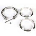 4 5 Inches Id V-band Clamp With Flange Kit Stainless Steel 10 Mm Lock Bolt Universal Use For Outer Diameter Tube
