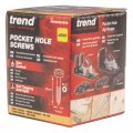 Trend Pocket Hole Screws For Hardwoods 1 Inch Long Pack Of 500 Fine Self-cutting Threaded Square Drive Ph 6x25