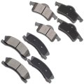 Brake Pad Set Front And Rear Ceramic D945 D791 For 1999 20 Jeep Grand Cherokee 4 0l 4 7l 8 Piece 