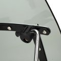 Keenso Motorcycle Windscreen Deflector 45x41cm Transparent Screen With Mounting Kit High Strength Material For Enhanced Riding