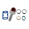Air Conditioning Line Connector Aluminum Compression To Hose Barb Fitting 0 5 In Size Alx-pau-rb-800-677-cl360a50 Black 