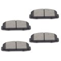Rear D482 Ceramic 4pcs W Hardware Disc Brake Pad Set 