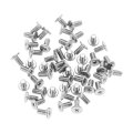M3-0 5 X 6mm 50pcs Flat Round Head Screws 304 Stainless Steel Phillips Drive Machine Hardware Fastener For Furniture Connection 