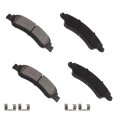 Front D1367 Semi Metal Disc Brake Pad Set With Hardware For Chevrolet Tahoe 2008 To 2020 Silverado 1500 Gmc Yukon And Sierra 