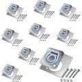 Farm Tough Tools D-ring Recessed 6 000 Lb Tie Down And Backing Plate W 2-1 2 Hardware 9-pack