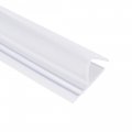 Uxcell Frameless Glass Shower Door Sweep Bottom Side Seal Strip H-type With 10mm Drip Rail 8mm X 2000mm Length