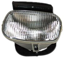 Left Fog Light Assembly For 1998 To 2000 Ford Ranger Driver Side Led Waterproof Vehicle Matte Black Clear Polycarbonate Lens