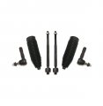 6 Pc Front Tie Rod Ends And Rack Pinion Bellow Boots Steering Kit For Rwd Models 