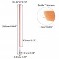 Uxcell Paint Brushes Flat Edge 0 23 Width 05 Thick Nylon Bristle With Wood Handle For Painting Applying Adhesive 10pcs