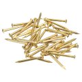 35pcs Small Tiny Nails 2x25mm Dxl Brass Hardware Round Head Nail For Wooden Diy Projects Decorative Boxes Household Tone 