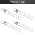Othmro 3mm White Led Diode Light Clear Round Transparent 3-3 4v 20ma Super Bright Bulb Lamp Electronics Components Emitting