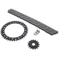 Non O Ring Chain Sprocket Black For 2001-2004 Yamaha Yfm350 Warrior 104l 15 41