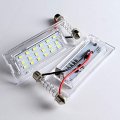 Eparts 2 Pieces 6000k Xenon White 12v 18-smd Led License Plate Light For 2000 2001 2002 2003 2004 2005 2006 Bmw X5 E53 2007