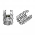Uxcell Self Tapping Threaded Inserts 15pcs Inner M4-0 7 Outer M6 5x8 303 Stainless Steel Slotted Thread Repair Nuts