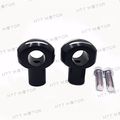 Black Groove 1 In Handlebar Riser Detachable Bar Mount For Cruisers And Choppers Billet Aluminum Risers With Mounting Bolts 