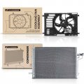 A-premium A C Condenser Cooling Fan Assembly Compatible With Ford Transit Connect 2014 2015 2016 2017 2018 1 6l 2 5l 2-set 