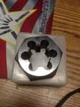 1-3 16 8 Carbon Steel Hexagonal Re-threading Die 