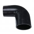 90 Degree Elbow Reducer Coupler Silicone Hose 25 In To 2 75 3 5 Leg Length Ply Reinforced Automotive Tubing Bkrf-1063ss Black 