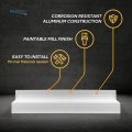 Recpro Rv Trailer 92 Aluminum H-channel Trim H Mill Finish Can Be Painted For Use On Doors And More 2