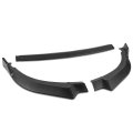 Auto Dynasty 3pcs Ck-style Car Front Bumper Lip Spoiler Wing Body Kit Compatible With Stinger 18-22 Matte Black