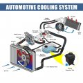 X Autohaux 1 Set Coolant Radiator Reservoir Tank Pcf000033 Overflow Expansion Bottle With Cap And Sensor For Bmw X5 E53