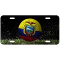 Aluminum License Plate Flag Of Ecuador Ecuadorian Soccer 