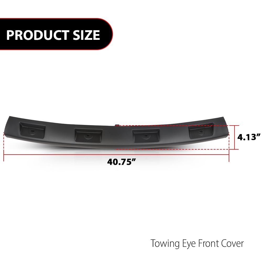 Towing Eye Front Cover Lower For Land Rover Range 2010-2012 Lr018350 Black