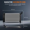 2428 Engine Coolant Radiator For 2005-2008 Toyota Corolla 1 8l Matrix Replace Cu2428 Aluminum Automotive Replacement Radiators