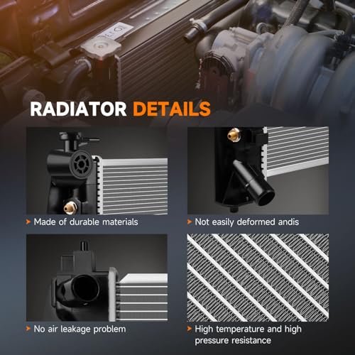 2428 Engine Coolant Radiator For 2005-2008 Toyota Corolla 1 8l Matrix Replace Cu2428 Aluminum Automotive Replacement Radiators