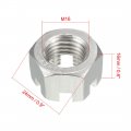 Uxcell M16 X 2mm Pitch Hexagon Castle Nut 304 Stainless Steel Slotted Hex Nuts Pack Of 5