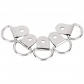X Autohaux 30pcs Silver Tone D Shape Tie Down Anchors Lashing Rings For Car Truck Trailer Cargo Rv Boats