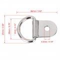 X Autohaux 30pcs Silver Tone D Shape Tie Down Anchors Lashing Rings For Car Truck Trailer Cargo Rv Boats
