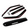 Chevy Gmc C K-series 4pcs In-channel Window Deflector Rain Guard 43 Inches Sun Roof Visor Dark Smoke 
