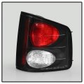 Acanii For 1994-2004 Chevy S10 Gmc Sonoma Black Tail Lights Brake Lamps Aftermarket Set Driver Passenger Side