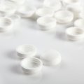 100 Pieces Smooth License Plate Frame Camouflage Screw Caps Bolt Covers White Plastic Cap Screws 