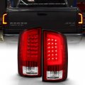 Acanii For Red 2002-2006 Dodge Ram 1500 03-06 2500 3500 Led Bar Tail Lights Brake Lamps