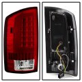 Acanii For Red 2002-2006 Dodge Ram 1500 03-06 2500 3500 Led Bar Tail Lights Brake Lamps