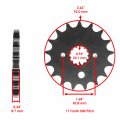 Caltric Drive Chain And Sprockets Kit Compatible With Suzuki Gsx-r1000 Gsxr1000 2001 2002 2003 2004 2005 2006