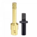 Brazed Diamond Core Drill Bits 8mm Hole Saws With M10 Arbor Adapter For Porcelain Tile Marble Concrete Stone Brick 